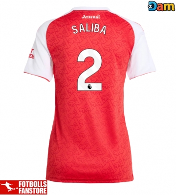 Arsenal William Saliba #2 Hemmatröja Dam 2025-26 Kortärmad